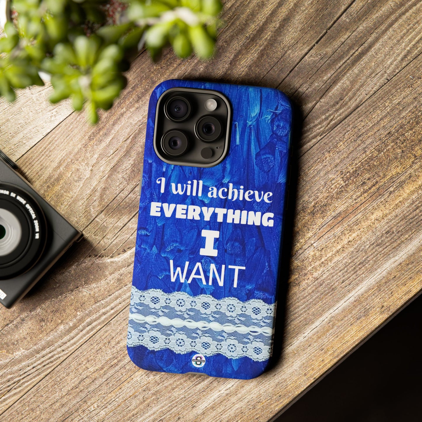 Royal Blue Hard Phone Case Phone Cover, Motivational