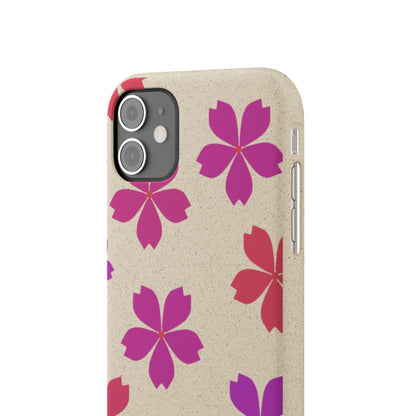 Eco friendly Red floral Phone case