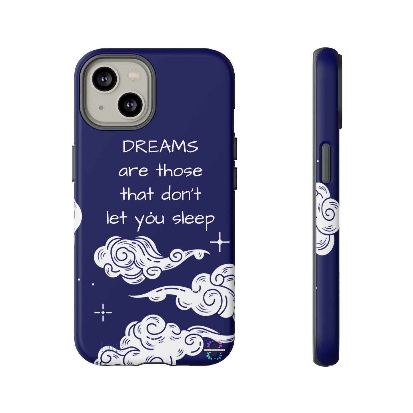 Limited Edition | Royal Blue Phone Case with Motivational Quote – Cloud Design Slim Protective Cover with Dual Layer Protection | Success Subliminals | Motivational Quote