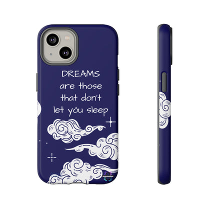 Limited Edition | Royal Blue Phone Case with Motivational Quote – Cloud Design Slim Protective Cover with Dual Layer Protection | Success Subliminals | Motivational Quote