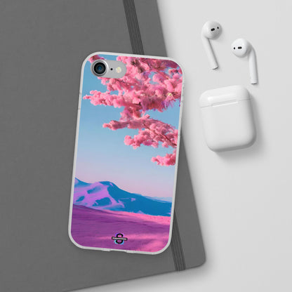 Flexi Pink landscape cherry blossom Phone case | Mobile cover