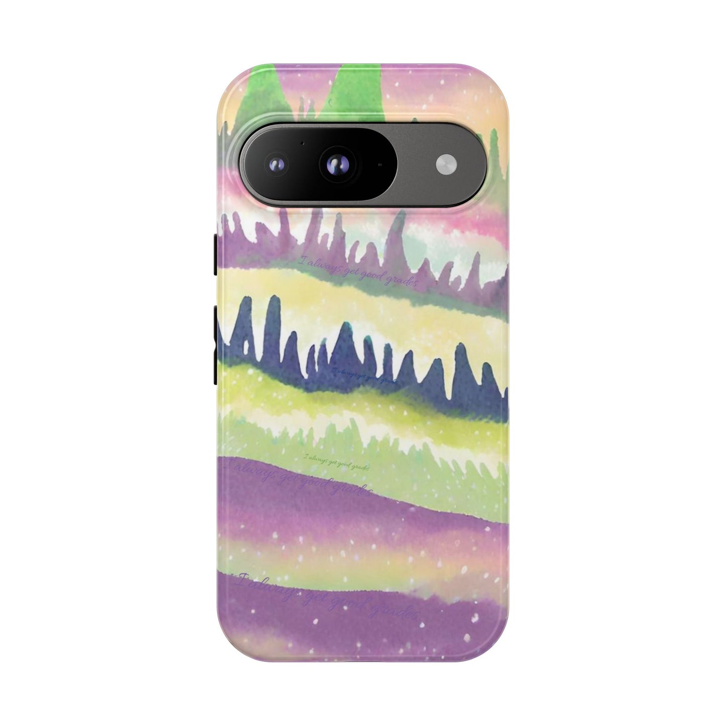 Limited Edition | Subliminals for good grades | Beautiful Abstract Landscape Phone Case – Nature Design Mobile Cover with Dual Protection
