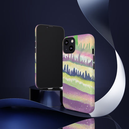 Limited Edition | Subliminals for good grades | Beautiful Abstract Landscape Phone Case – Nature Design Mobile Cover with Dual Protection