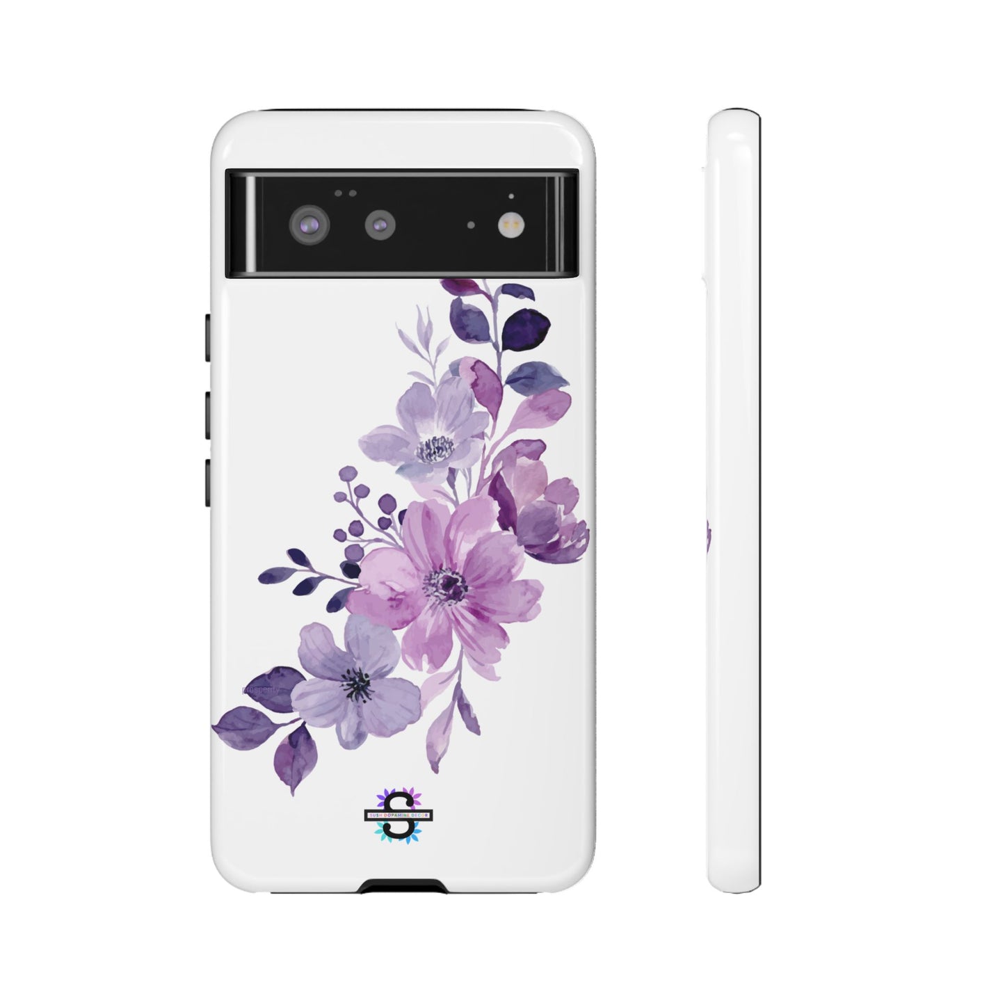 Limited Edition Floral Purple Phone Case | Prosperity Subliminals | Protective Hard Cover | Exclusive Collector's item
