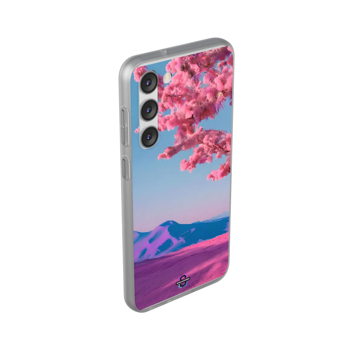 Flexi Pink landscape cherry blossom Phone case | Mobile cover