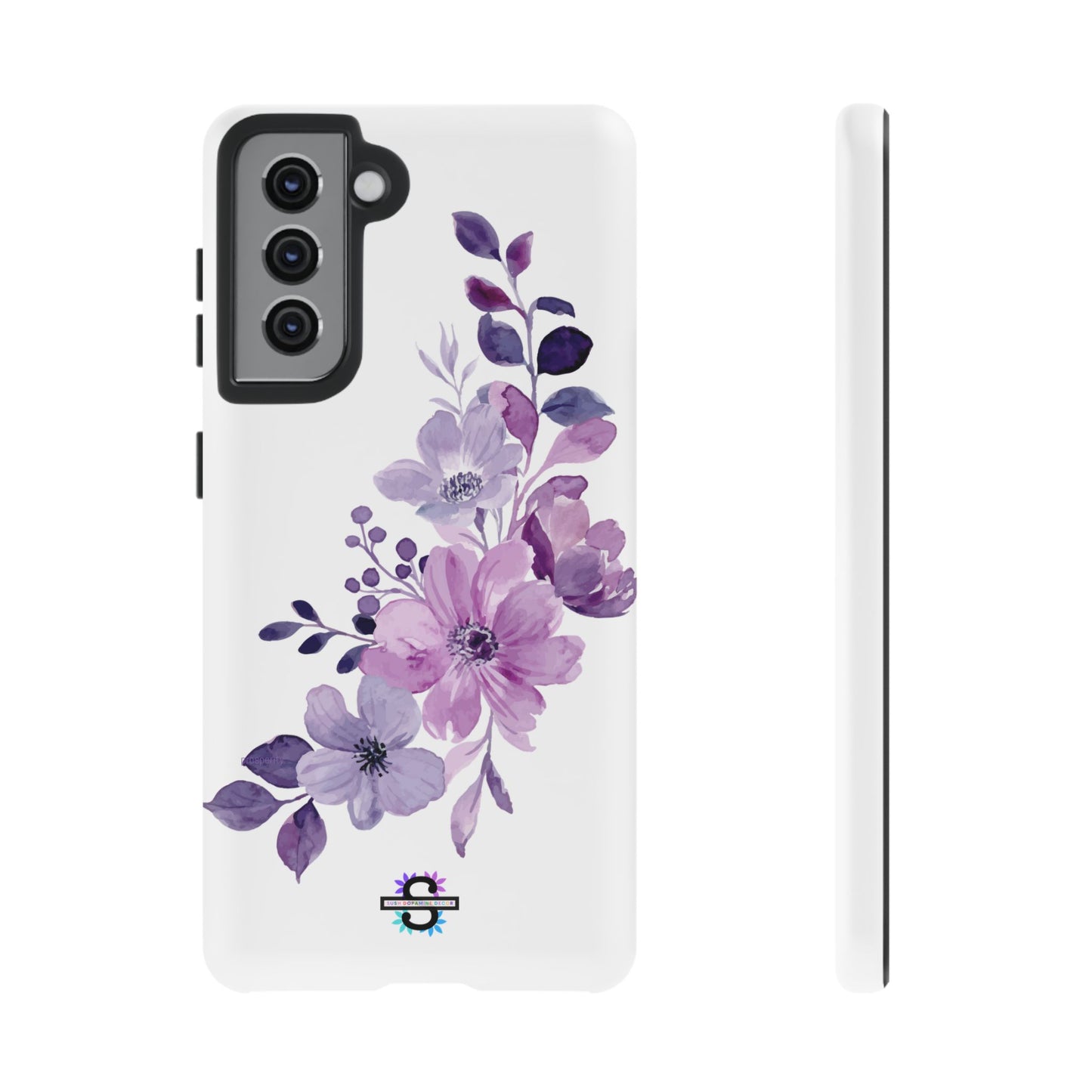 Limited Edition Floral Purple Phone Case | Prosperity Subliminals | Protective Hard Cover | Exclusive Collector's item