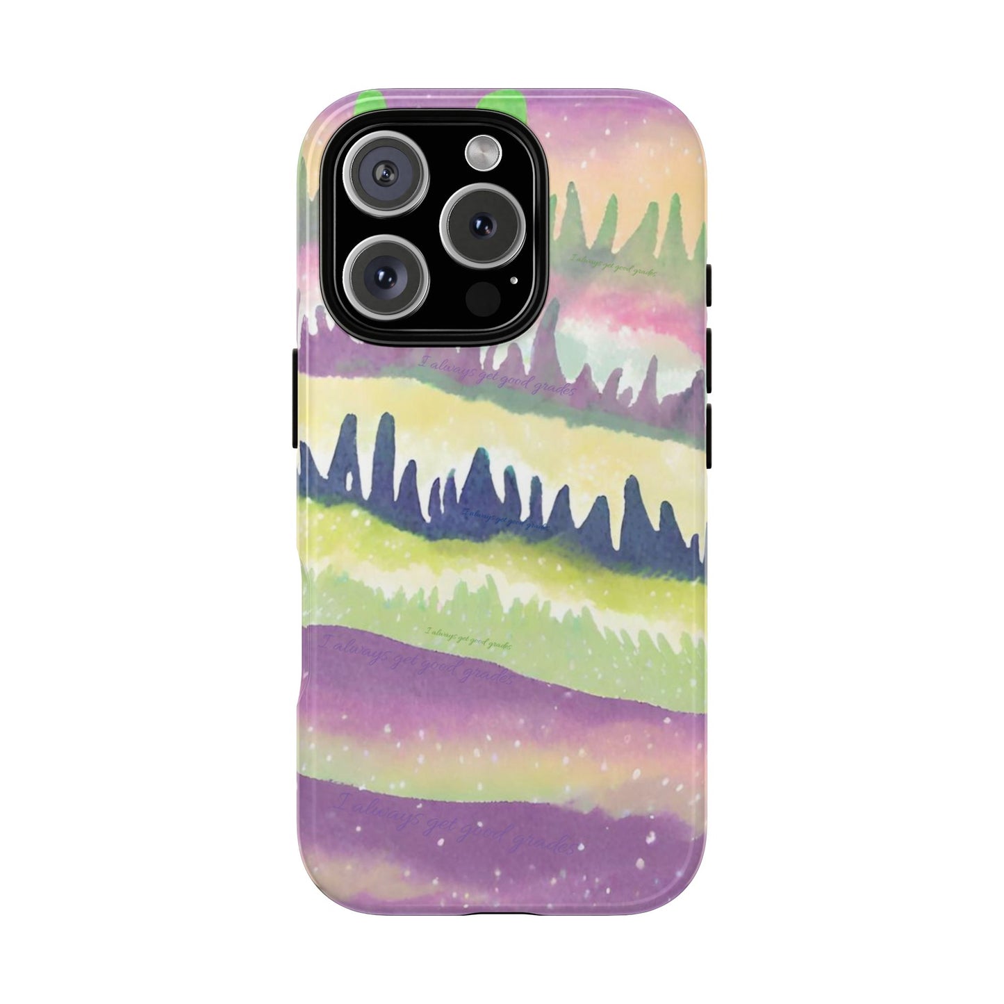 Limited Edition | Subliminals for good grades | Beautiful Abstract Landscape Phone Case – Nature Design Mobile Cover with Dual Protection