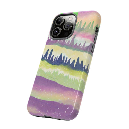 Limited Edition | Subliminals for good grades | Beautiful Abstract Landscape Phone Case – Nature Design Mobile Cover with Dual Protection
