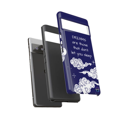 Limited Edition | Royal Blue Phone Case with Motivational Quote – Cloud Design Slim Protective Cover with Dual Layer Protection | Success Subliminals | Motivational Quote