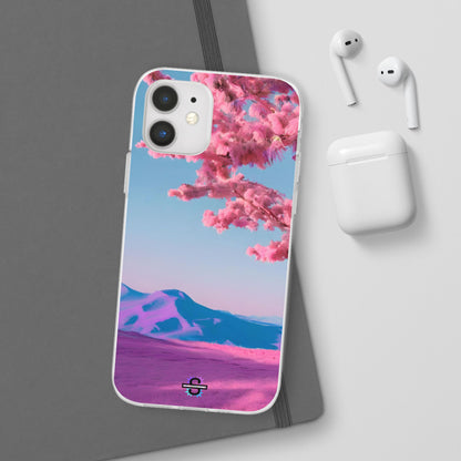 Flexi Pink landscape cherry blossom Phone case | Mobile cover