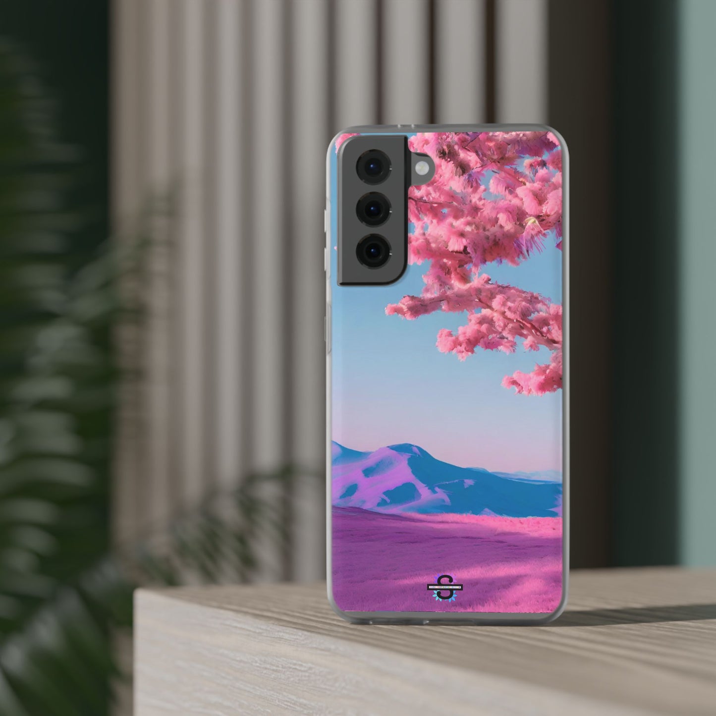 Flexi Pink landscape cherry blossom Phone case | Mobile cover