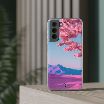Flexi Pink landscape cherry blossom Phone case | Mobile cover