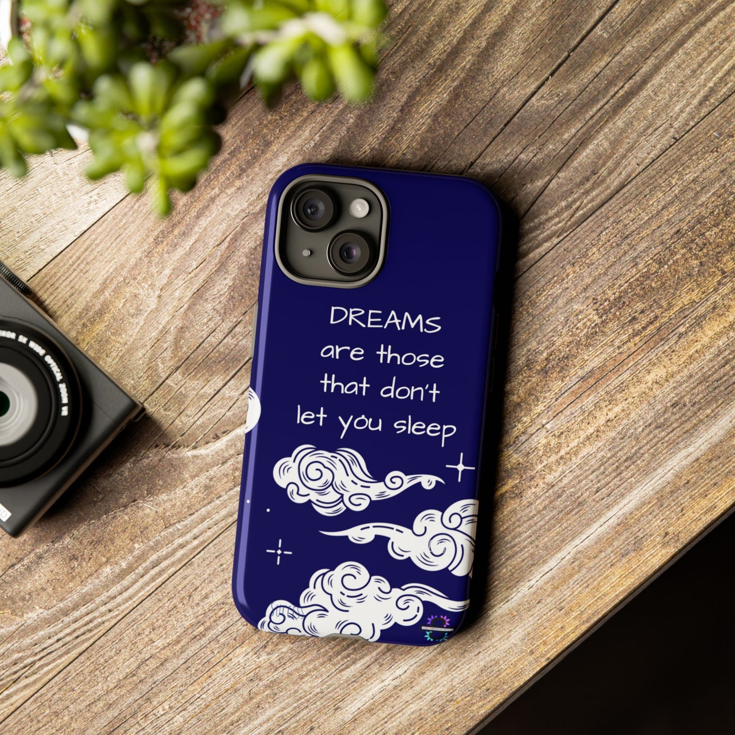 Limited Edition | Royal Blue Phone Case with Motivational Quote – Cloud Design Slim Protective Cover with Dual Layer Protection | Success Subliminals | Motivational Quote