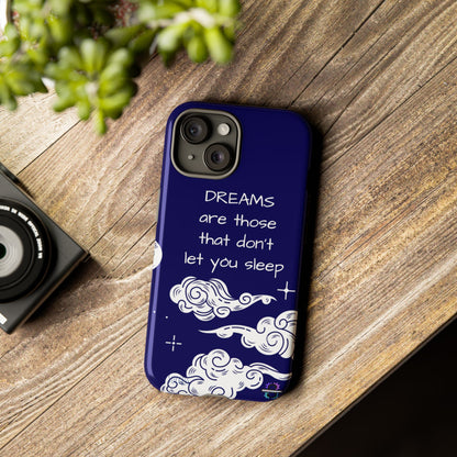 Limited Edition | Royal Blue Phone Case with Motivational Quote – Cloud Design Slim Protective Cover with Dual Layer Protection | Success Subliminals | Motivational Quote