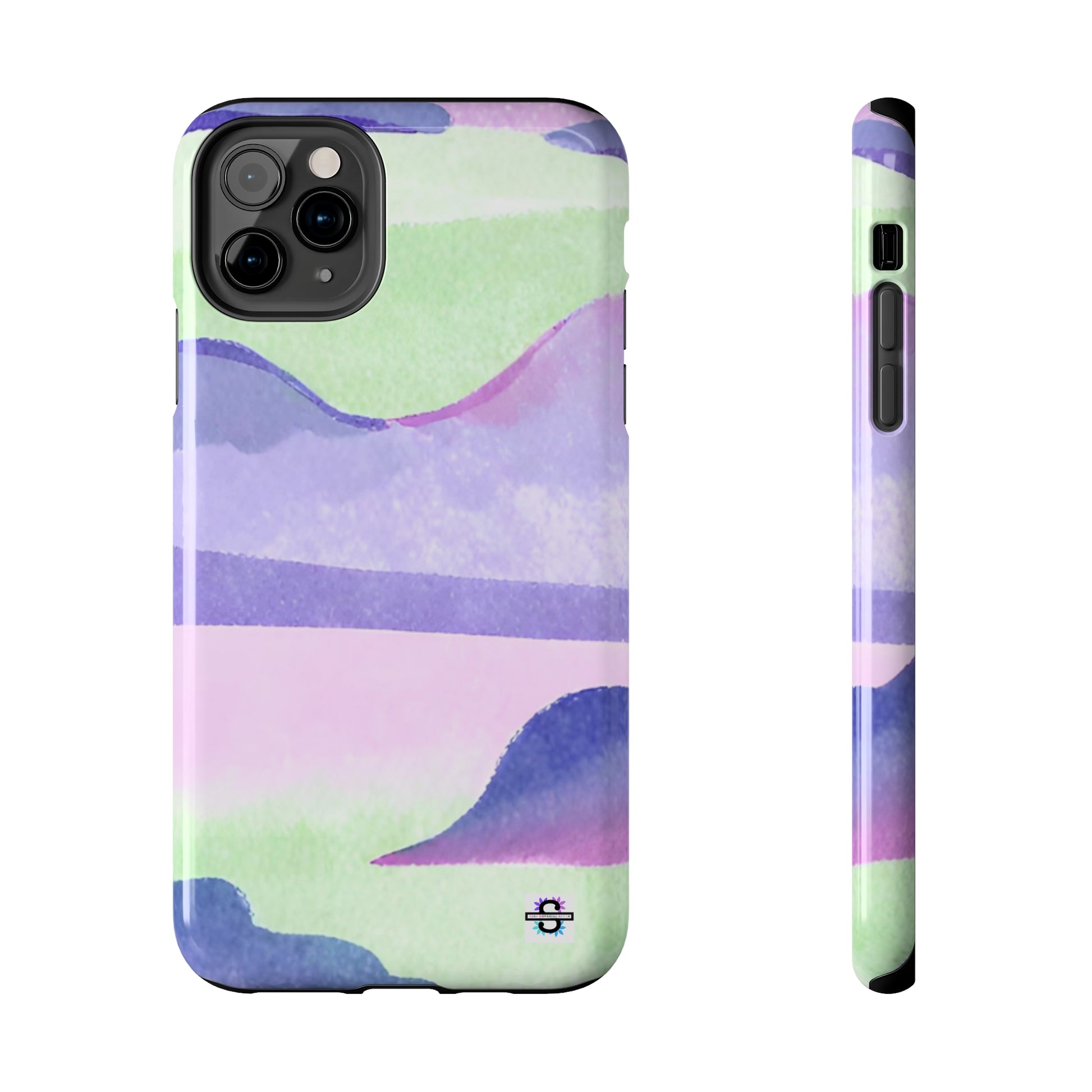 Vibrant Defenders: Amazing Pink Green Purple Blue Tough Phone Case | Mobile coversSush Dopamine Decor