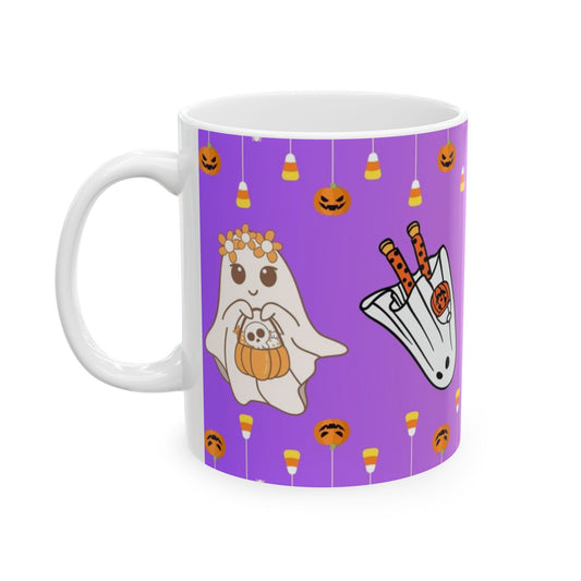 Cute Halloween Mug, Ghosts Design