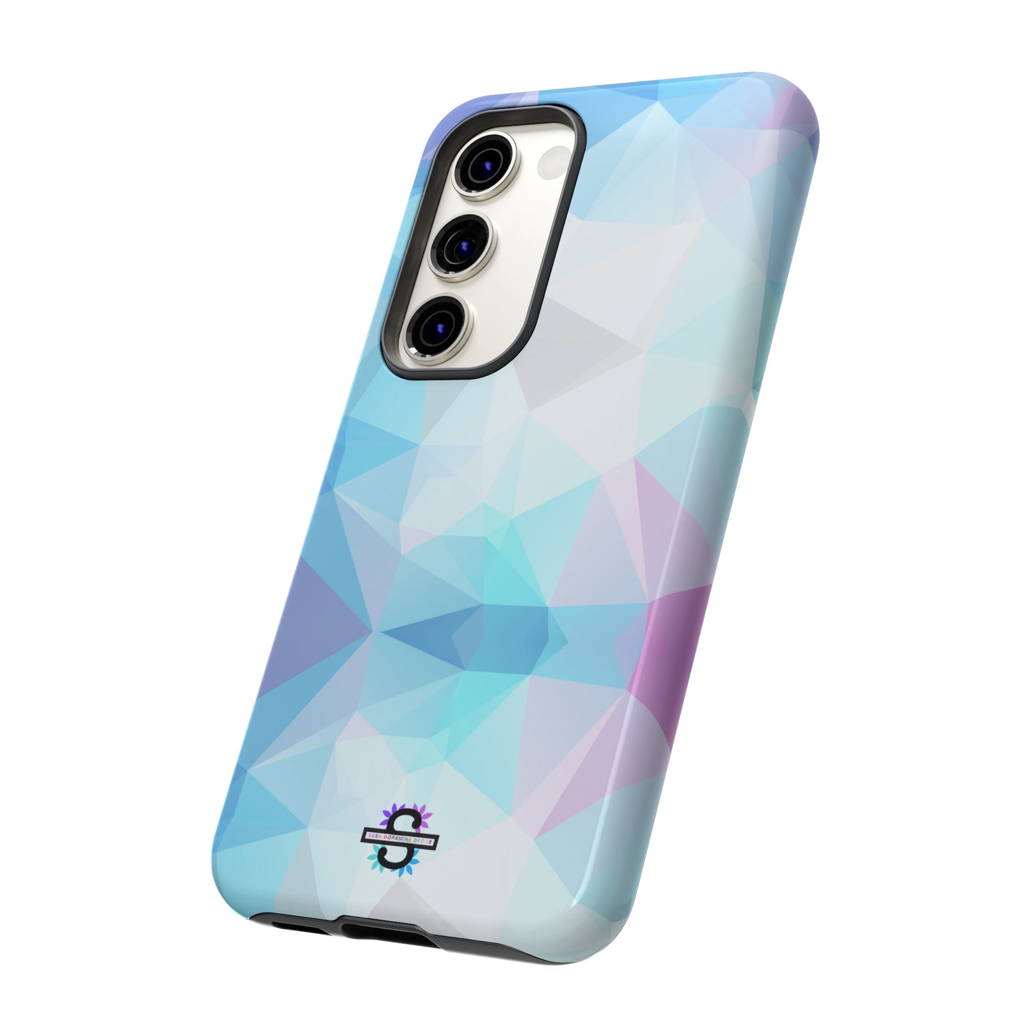 Geometric Blue Phone Cover