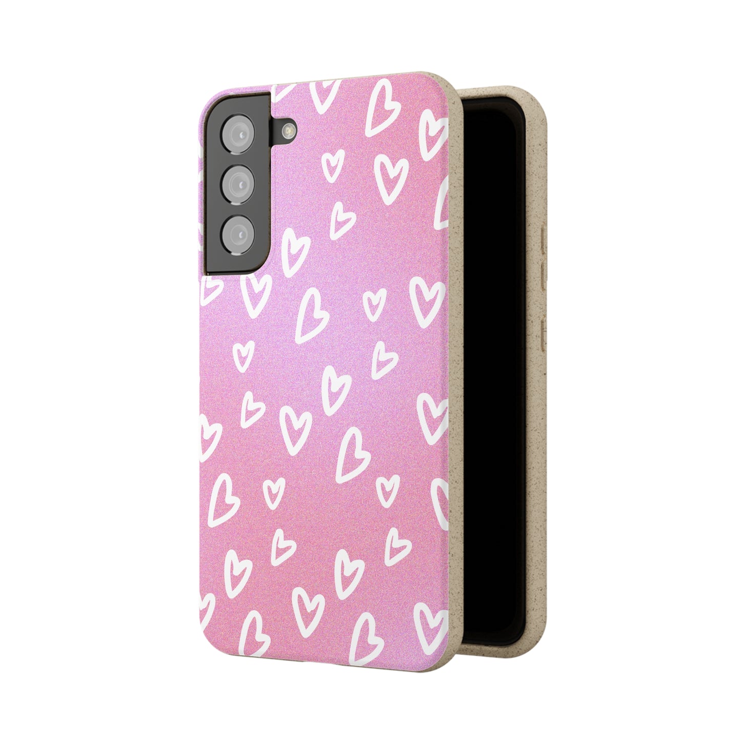 Eco friendly Heart print Mobile Case