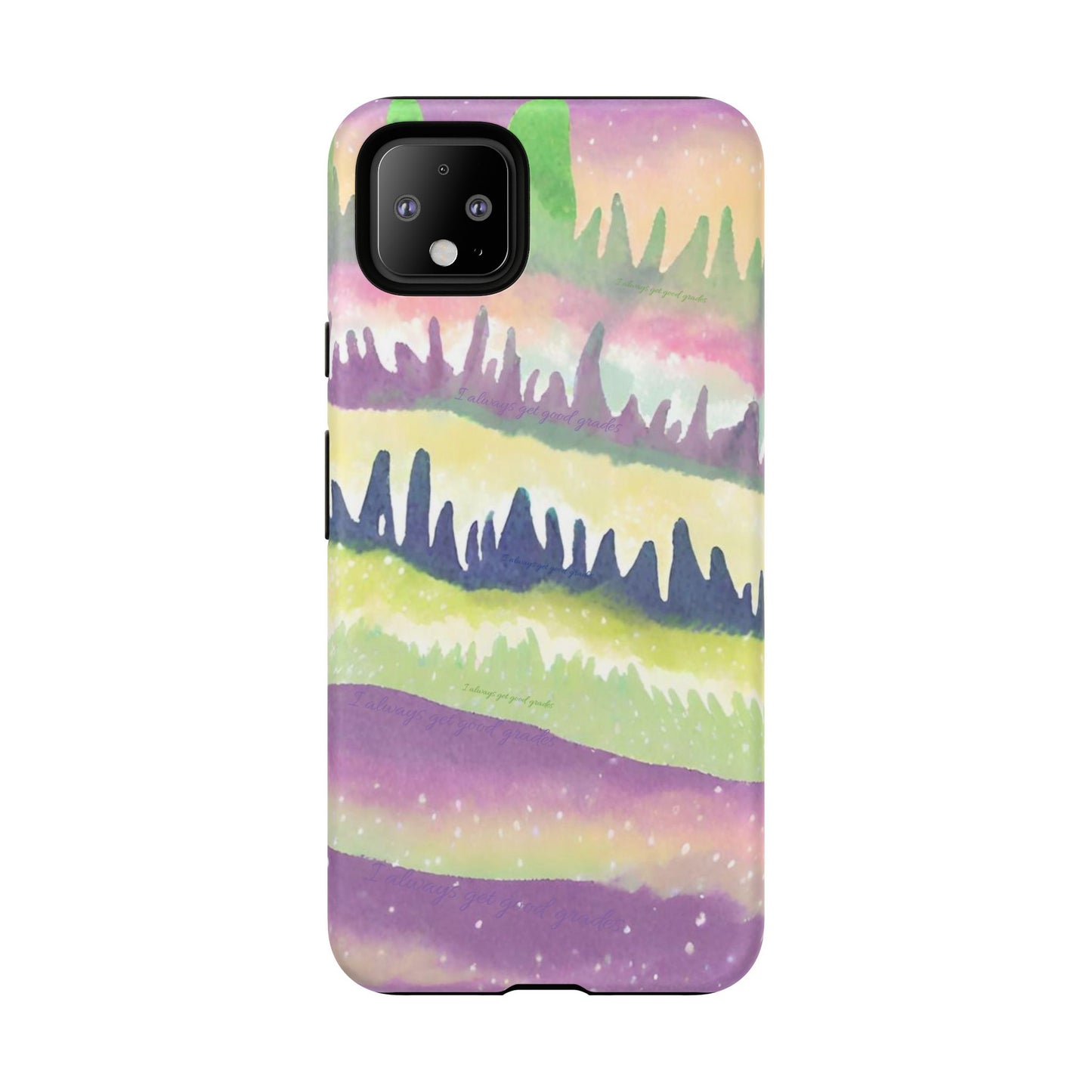 Limited Edition | Subliminals for good grades | Beautiful Abstract Landscape Phone Case – Nature Design Mobile Cover with Dual Protection