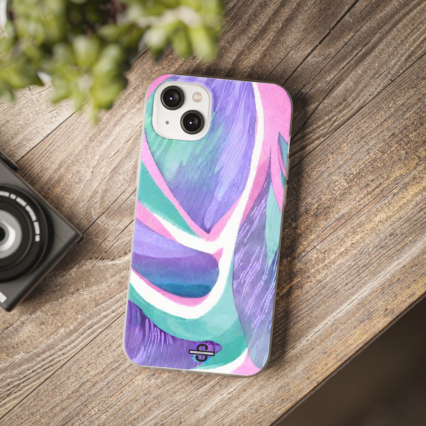 Purple Blue Green Pattern Phone cover