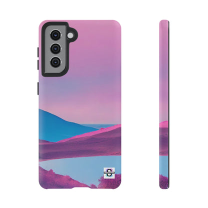 Pink Blue landscape design Phone cover | Mobile case
