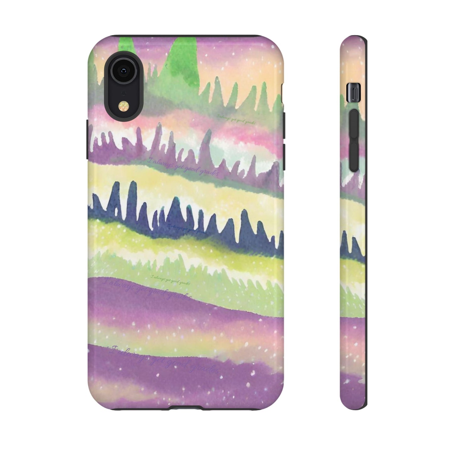 Limited Edition | Subliminals for good grades | Beautiful Abstract Landscape Phone Case – Nature Design Mobile Cover with Dual Protection