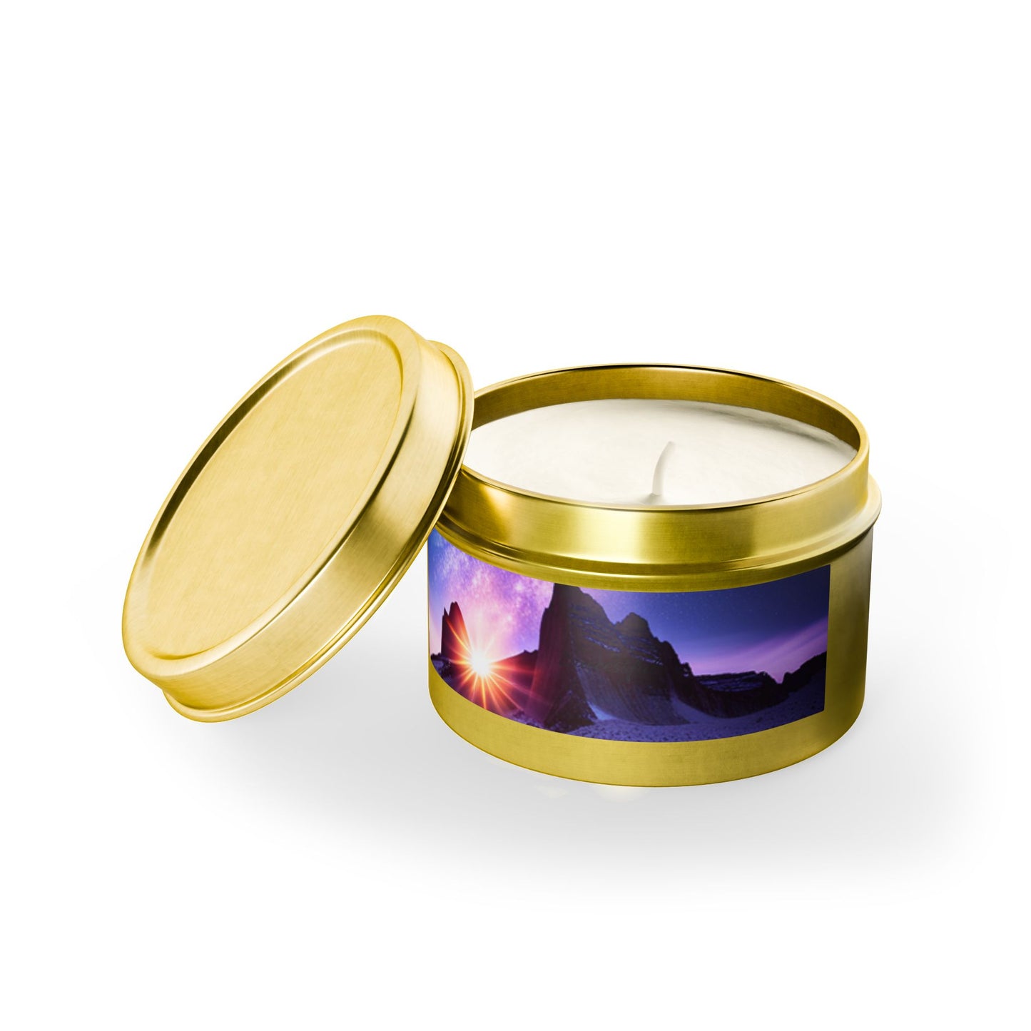 Scented Bliss: Hand-Poured Tin Candles, Success subliminal messaging, Attract Abundance