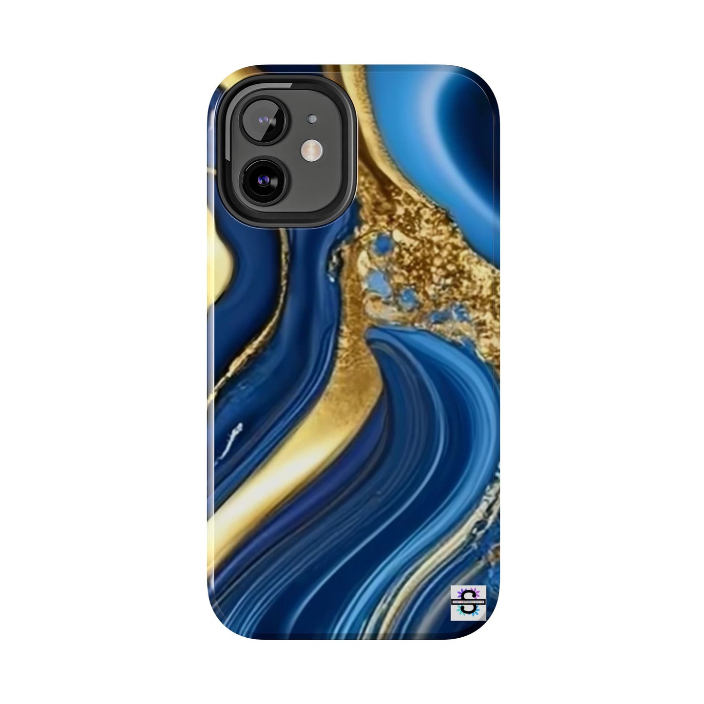 Royal Blue Gold Marble Phone Case | Mobile cover
