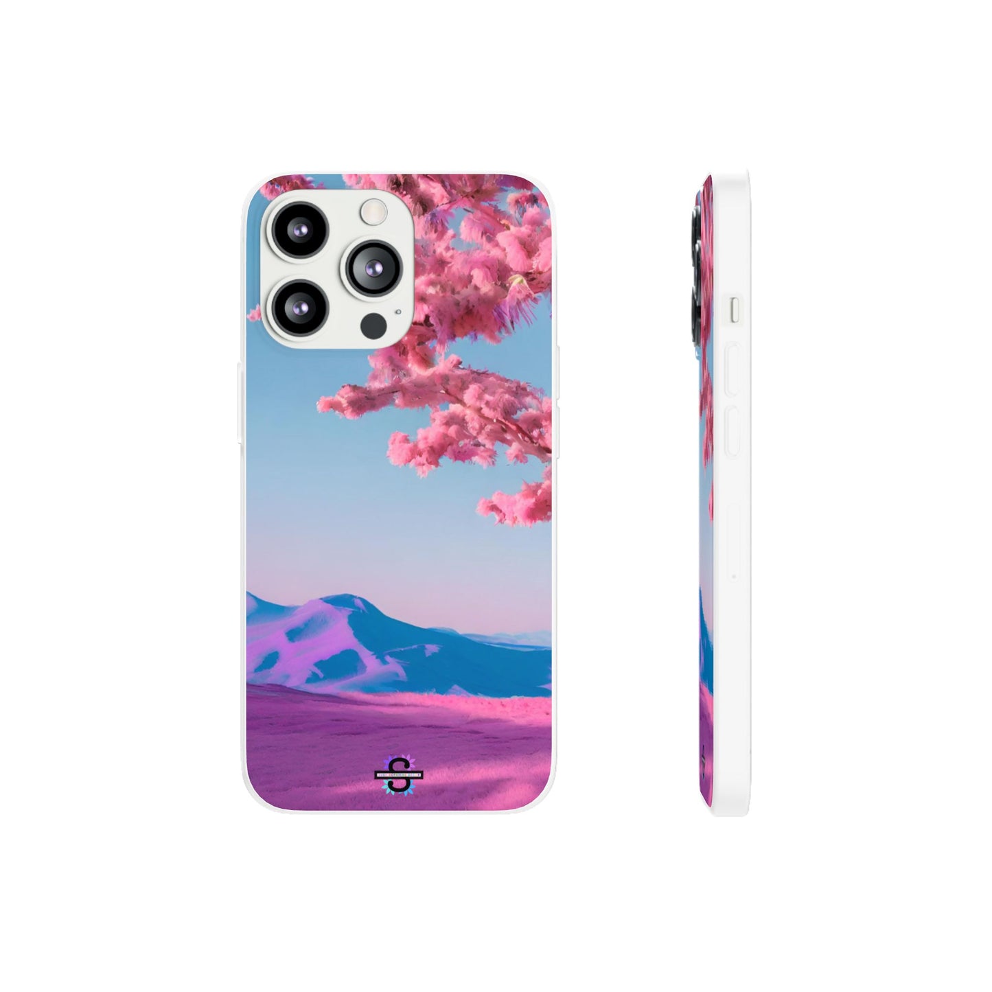 Flexi Pink landscape cherry blossom Phone case | Mobile cover