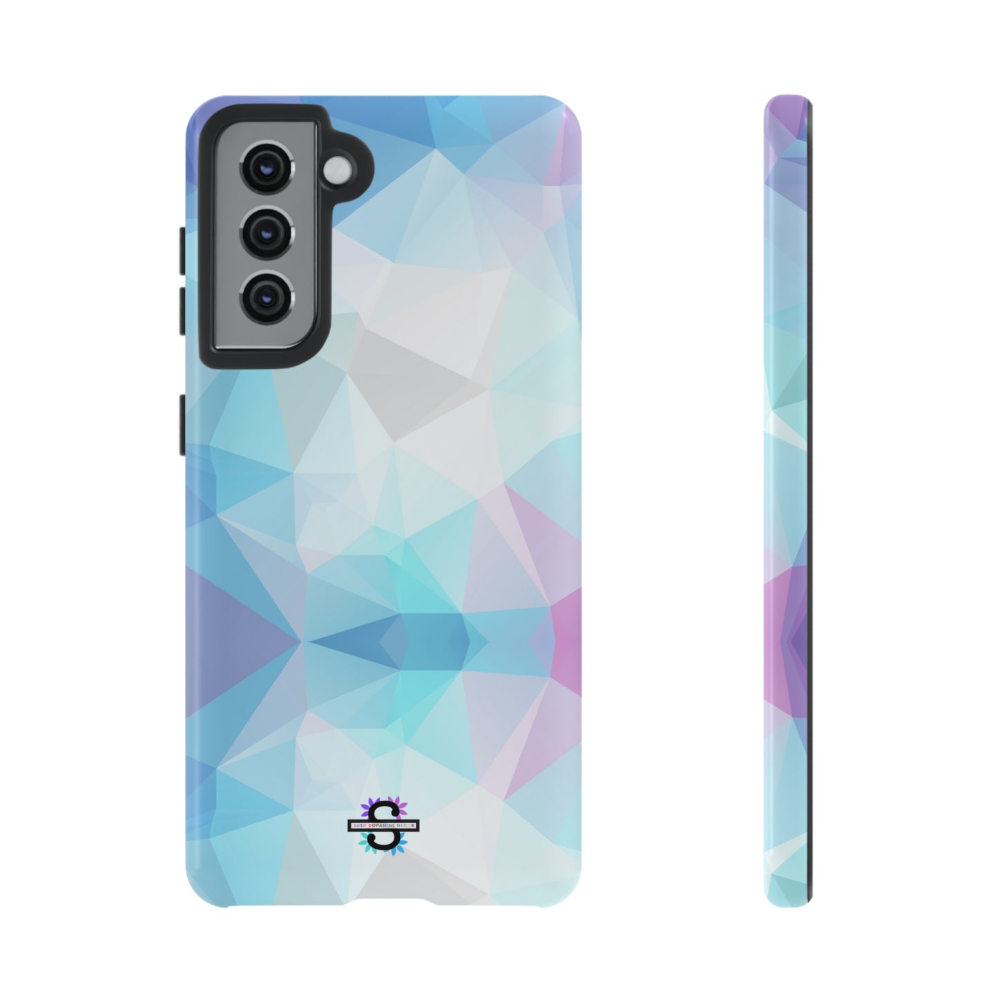 Geometric Blue Phone Cover