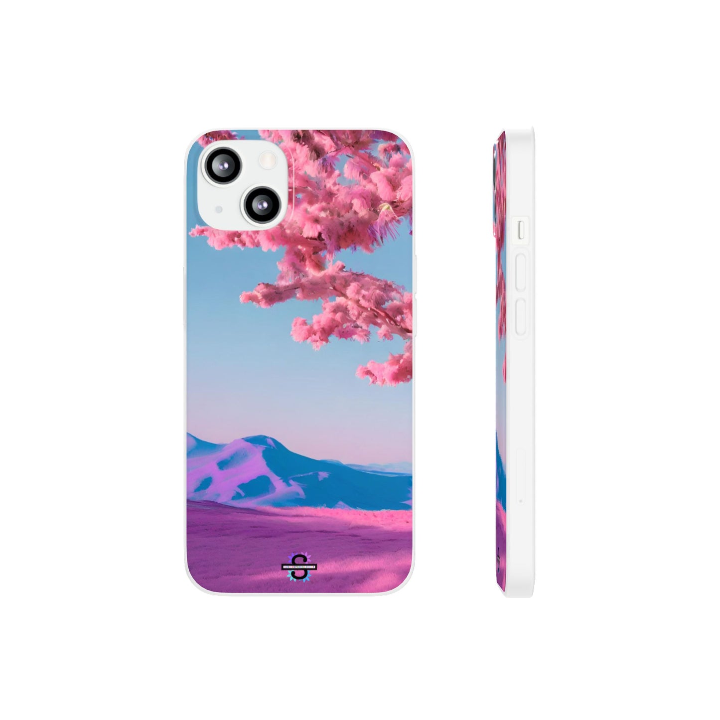 Flexi Pink landscape cherry blossom Phone case | Mobile cover