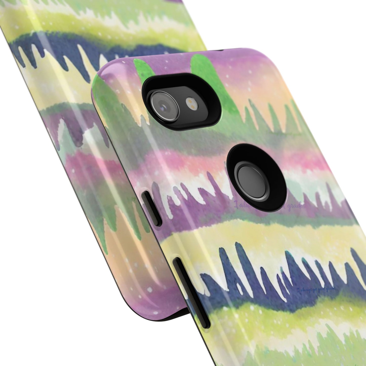 Limited Edition | Subliminals for good grades | Beautiful Abstract Landscape Phone Case – Nature Design Mobile Cover with Dual Protection