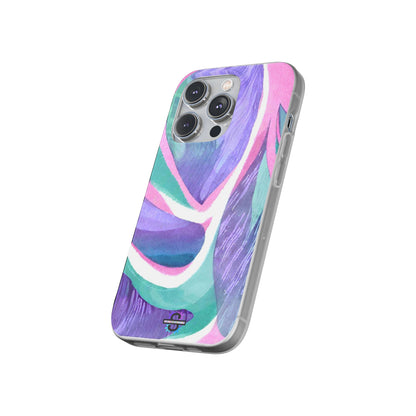Subliminals for Prosperity | Purple Blue Green Pattern Phone cover | World's first Subliminals Brand | Sush Dopamine Decor