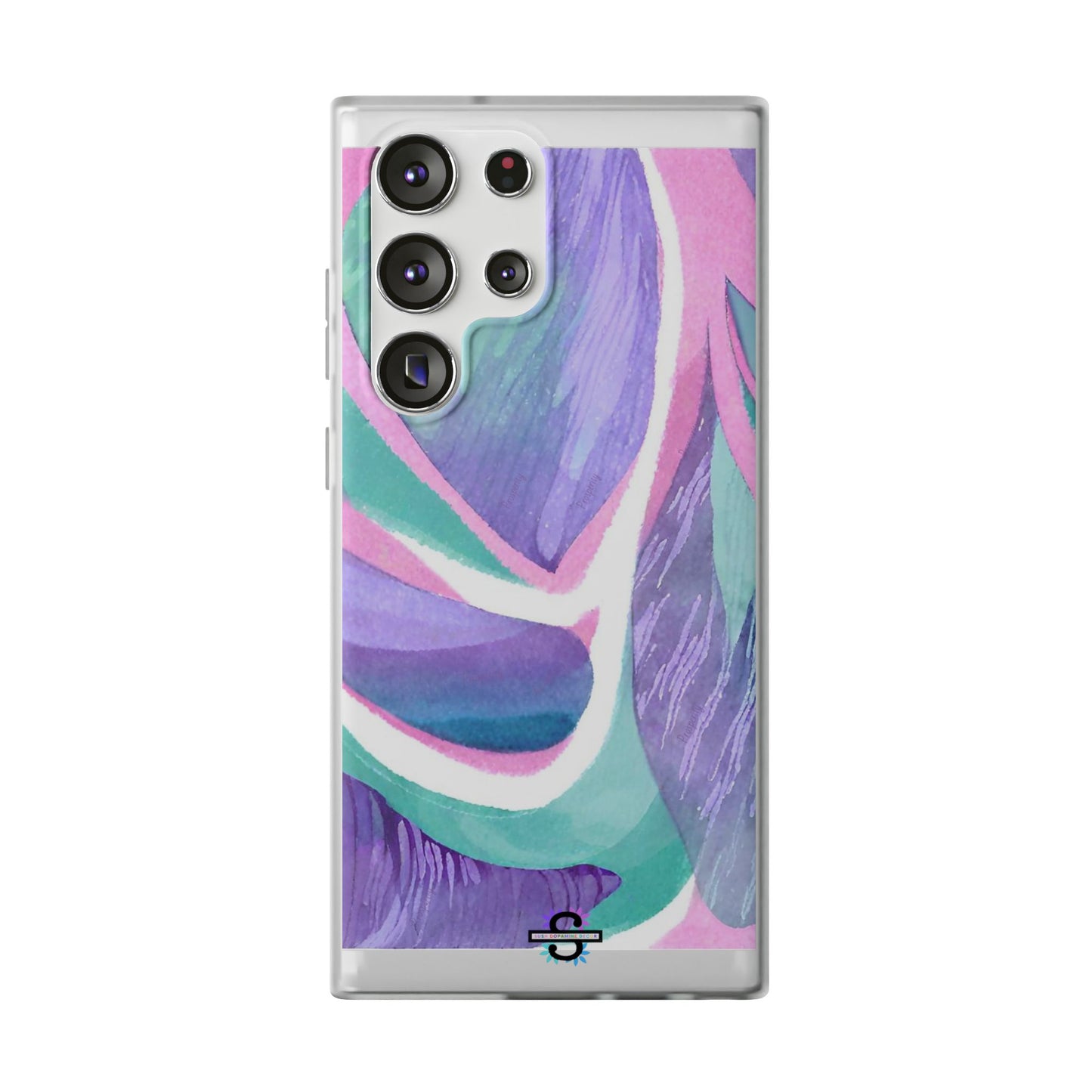 Subliminals for Prosperity | Purple Blue Green Pattern Phone cover | World's first Subliminals Brand | Sush Dopamine Decor