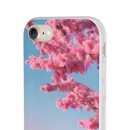 Flexi Pink landscape cherry blossom Phone case | Mobile cover