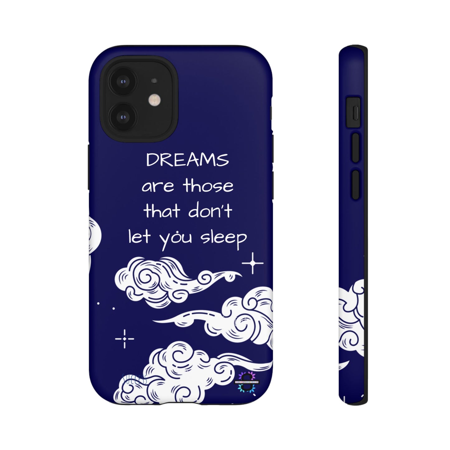 Limited Edition | Royal Blue Phone Case with Motivational Quote – Cloud Design Slim Protective Cover with Dual Layer Protection | Success Subliminals | Motivational Quote