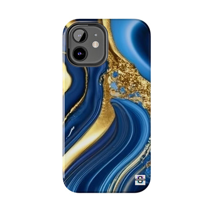 Royal Blue Gold Marble Phone Case | Mobile cover