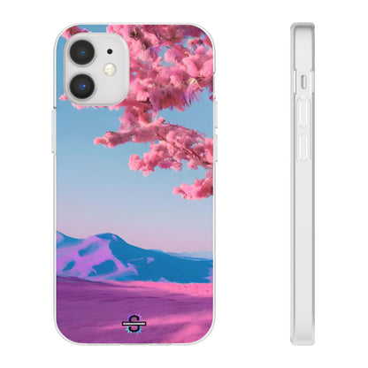 Flexi Pink landscape cherry blossom Phone case | Mobile cover