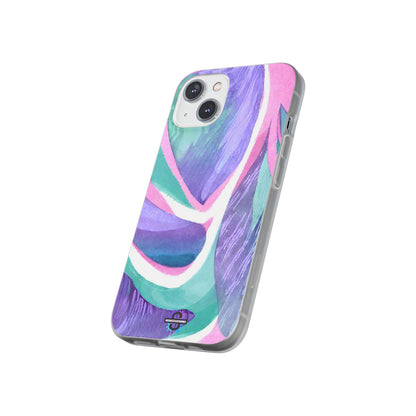 Subliminals for Prosperity | Purple Blue Green Pattern Phone cover | World's first Subliminals Brand | Sush Dopamine Decor
