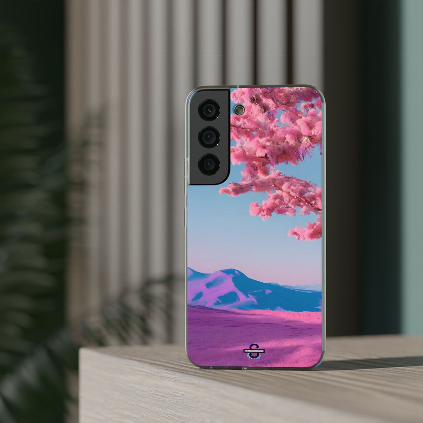 Flexi Pink landscape cherry blossom Phone case | Mobile cover