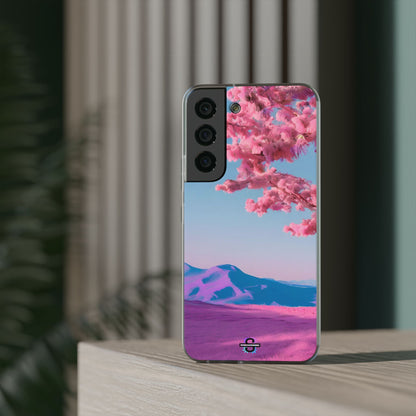 Flexi Pink landscape cherry blossom Phone case | Mobile cover