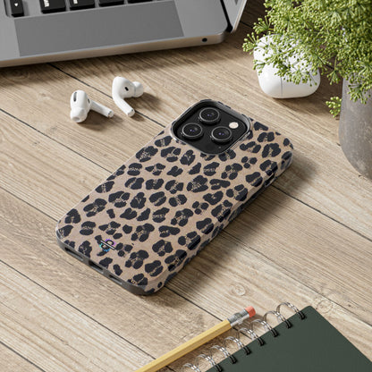 Black and Brown Mobile Cover, Leopard Print, Stylish Mobile Case, Accessories