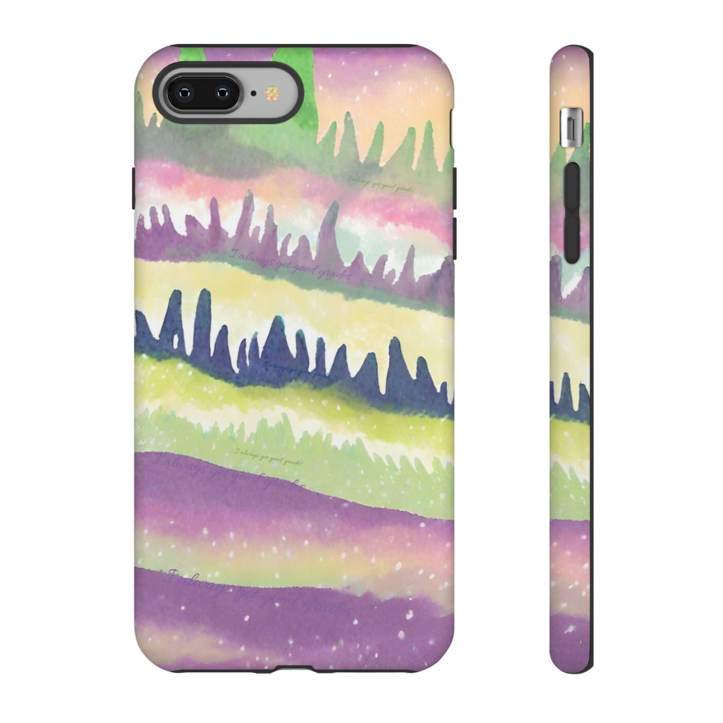 Limited Edition | Subliminals for good grades | Beautiful Abstract Landscape Phone Case – Nature Design Mobile Cover with Dual Protection