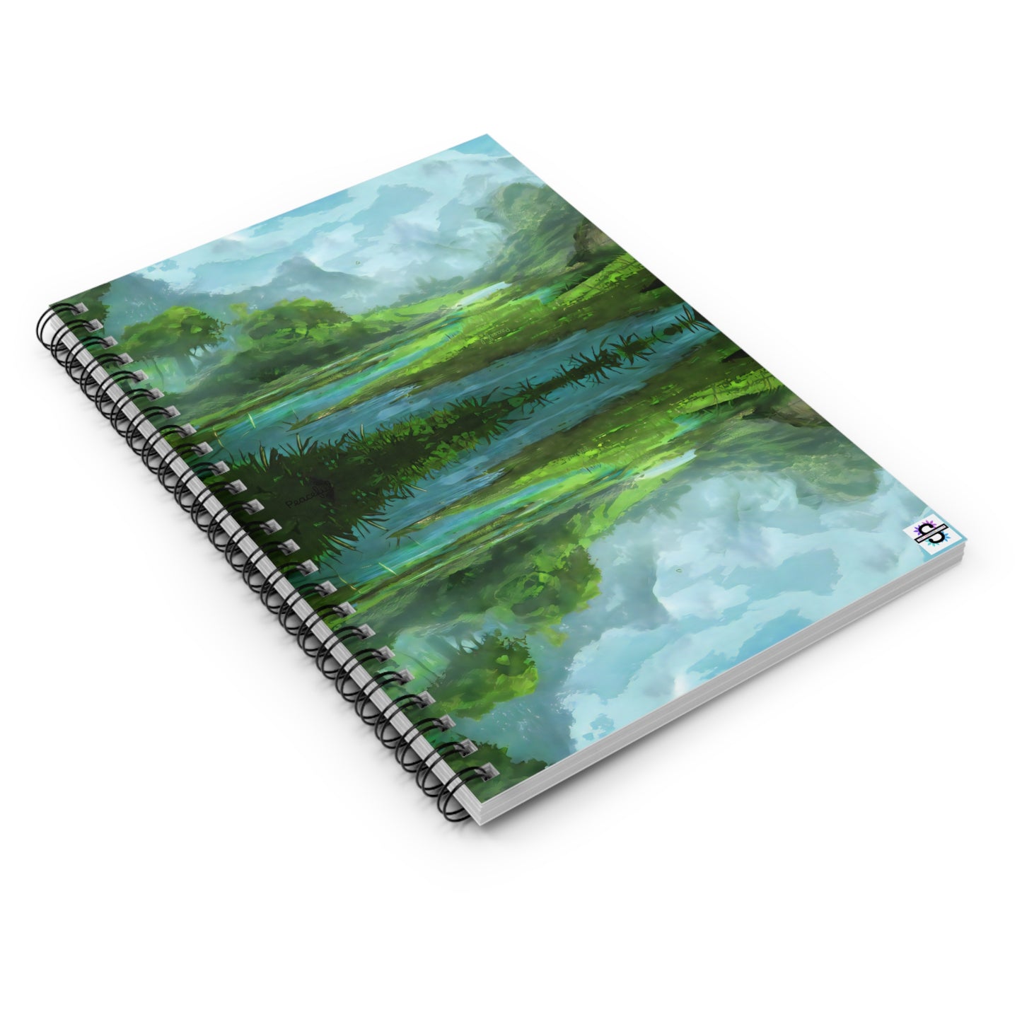 Scenic Spiral Notebook | Peace Subliminals Journal | Manifest Abundance | Limited Edition 118-Page Ruled Notebook | Limited Edition