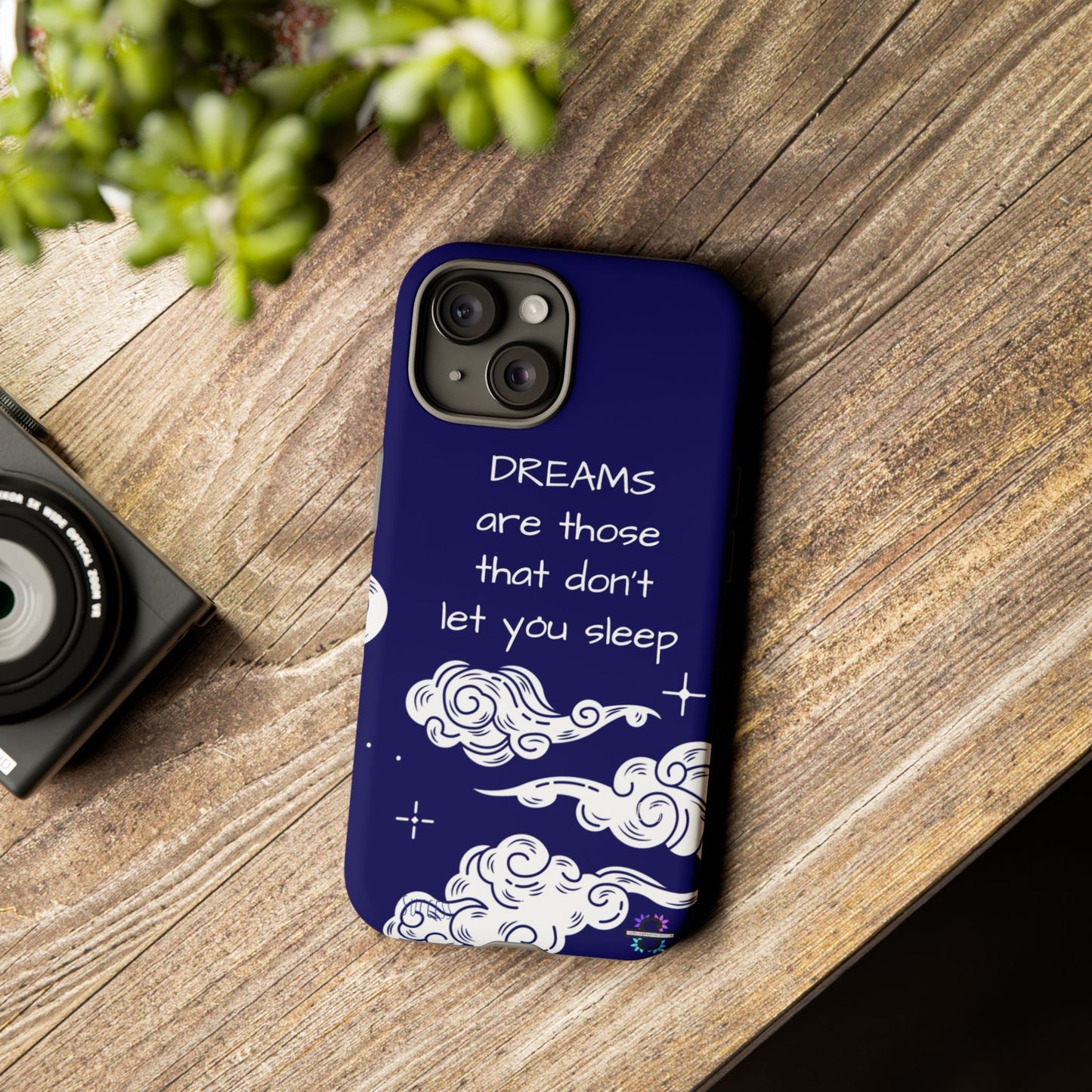 Limited Edition | Royal Blue Phone Case with Motivational Quote – Cloud Design Slim Protective Cover with Dual Layer Protection | Success Subliminals | Motivational Quote