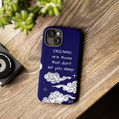 Limited Edition | Royal Blue Phone Case with Motivational Quote – Cloud Design Slim Protective Cover with Dual Layer Protection | Success Subliminals | Motivational Quote
