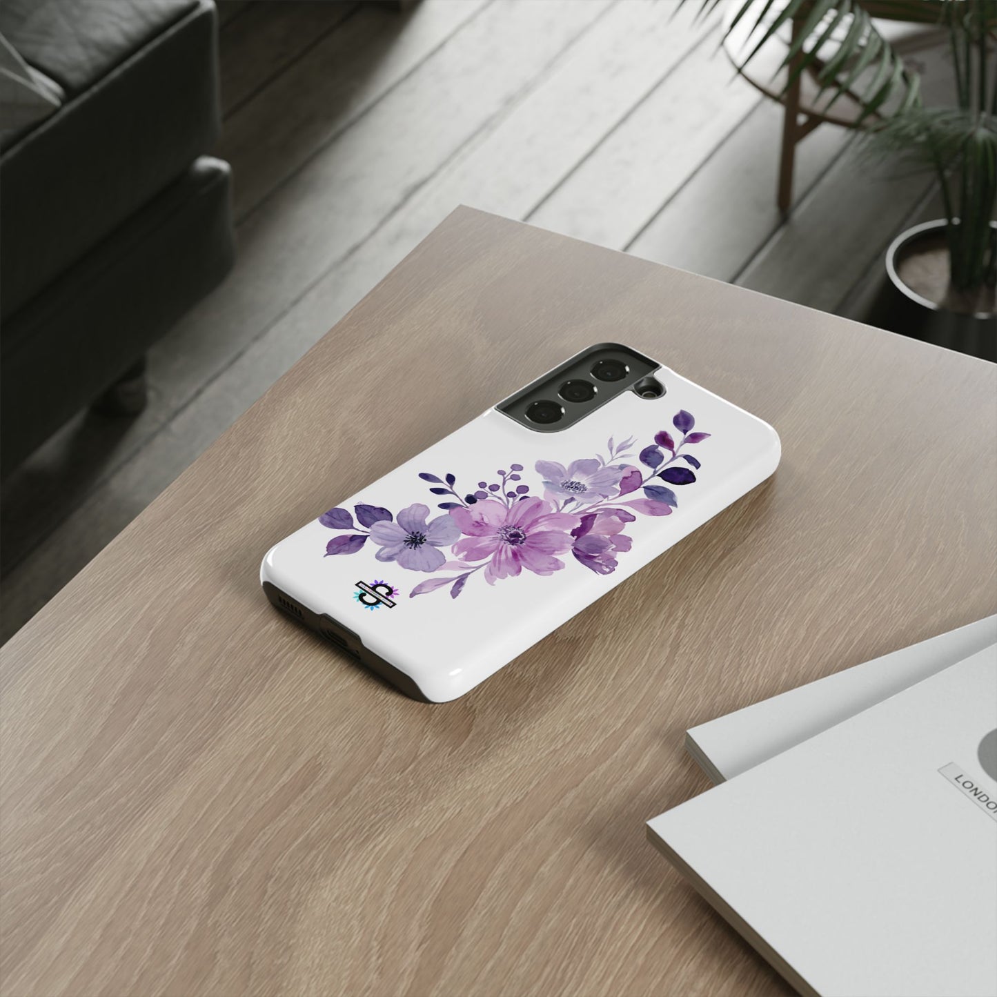 Limited Edition Floral Purple Phone Case | Prosperity Subliminals | Protective Hard Cover | Exclusive Collector's item