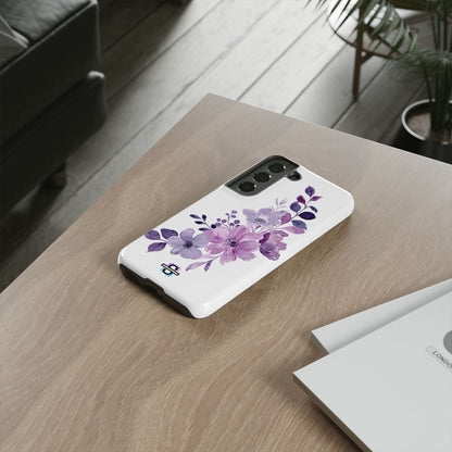 Limited Edition Floral Purple Phone Case | Prosperity Subliminals | Protective Hard Cover | Exclusive Collector's item