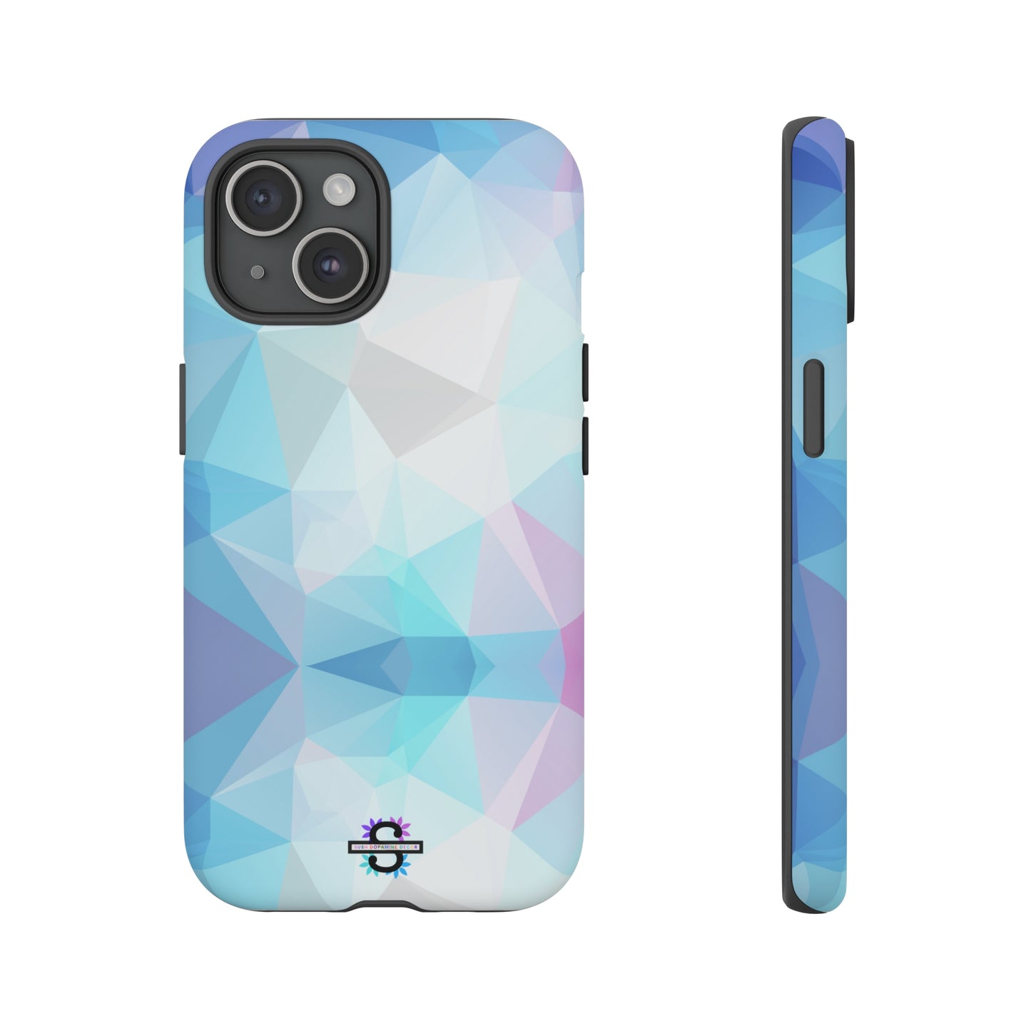 Geometric Blue Phone Cover