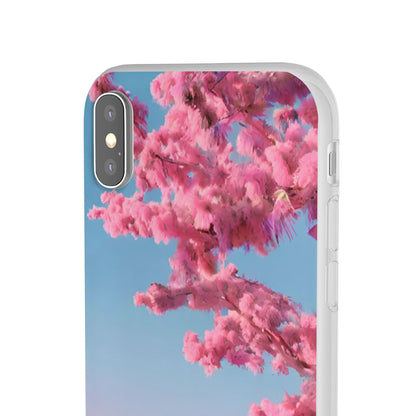 Flexi Pink landscape cherry blossom Phone case | Mobile cover